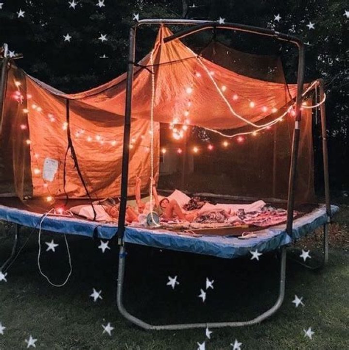 How to create a DIY trampoline fort for your next sleepover